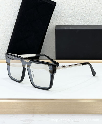 Cross-border Arc De Triomphe New Sunglasses Women's High-end Fashion Square Street Shot Large Frame Sunglasses Moisture UV Protection