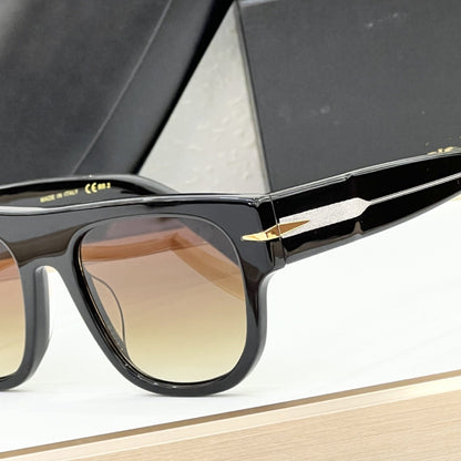 Cross-border European and American Fashion Sunglasses Women's Anti-ultraviolet Retro Plate Glasses High-end Men's Big-name Sunglasses