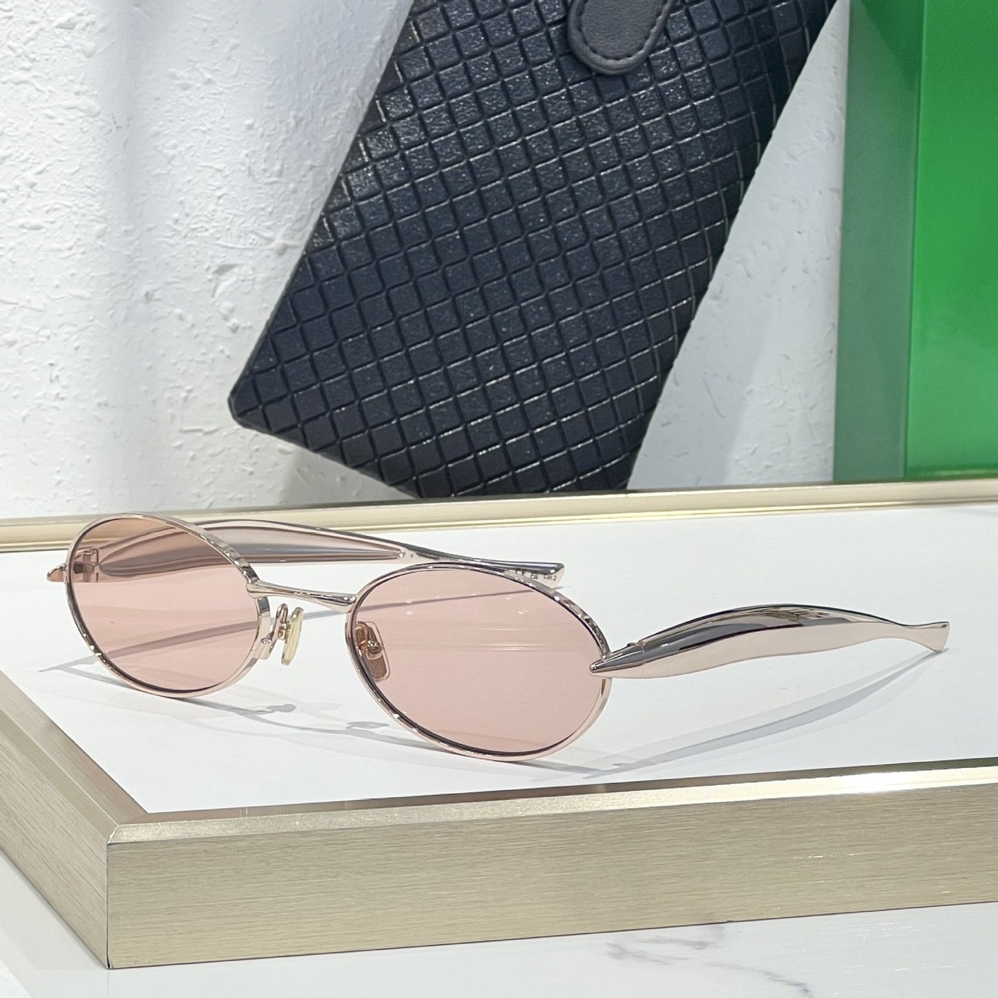 Cross-border European and American Sardines Metal Sunglasses Men's High-end Fashion Glasses Big-name Sunglasses Women's UV Protection