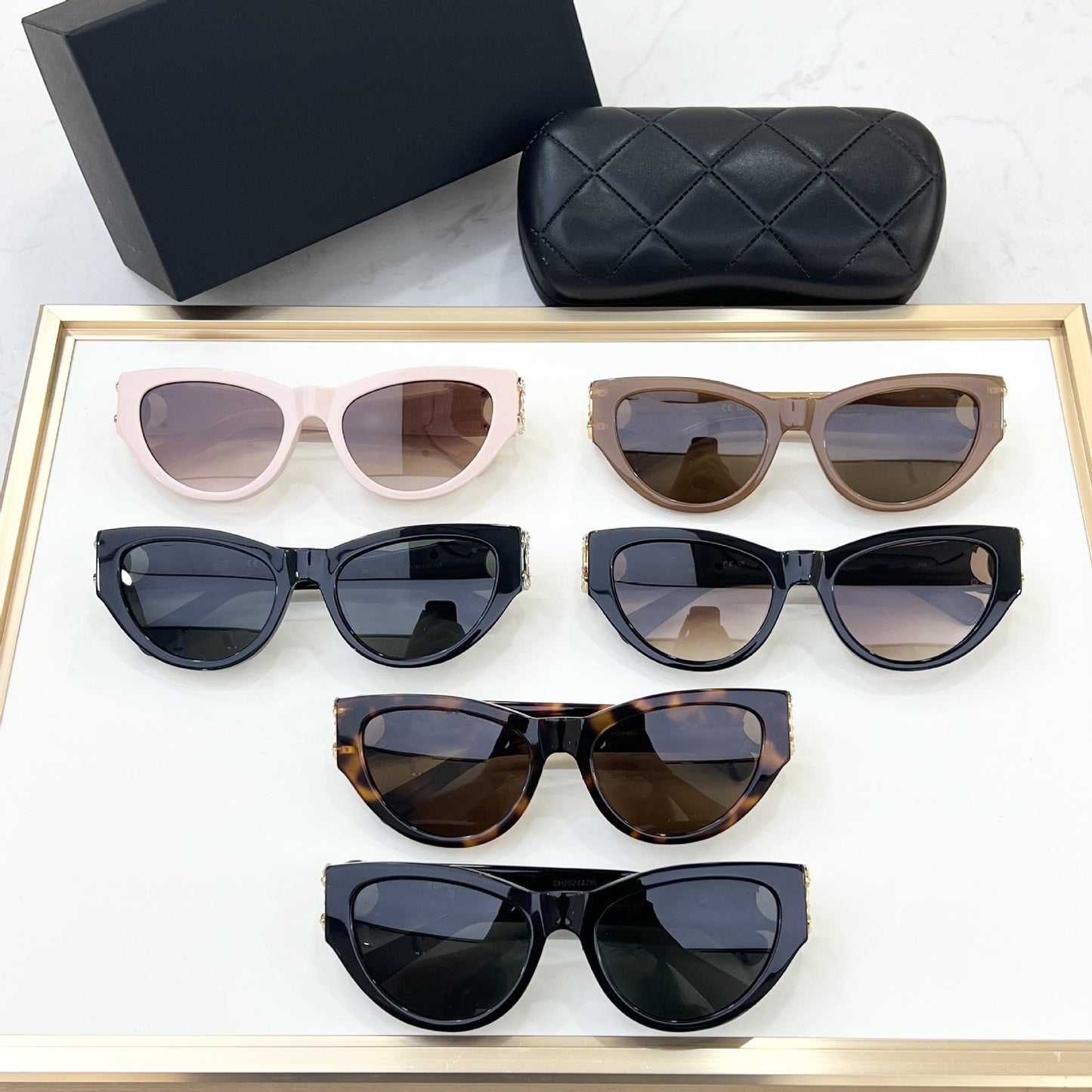 Cross-border 6990 Xiaoxiangfeng Sunglasses Women's High-end Fashion Cat Eye Sunglasses High Version Sunshades UV Protection