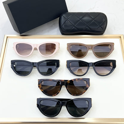 Cross-border 6990 Xiaoxiangfeng Sunglasses Women's High-end Fashion Cat Eye Sunglasses High Version Sunshades UV Protection