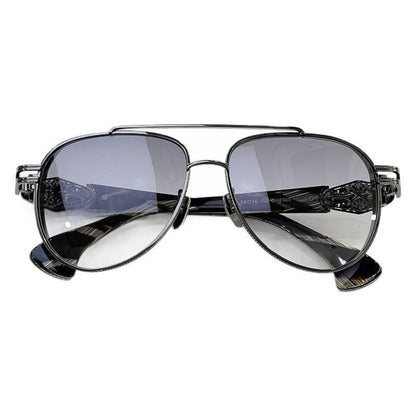 Croix Cross-border High-end Titanium Version Metal Box Luxury Sunglasses Party Street Shooting Cool Sunglasses CH8308