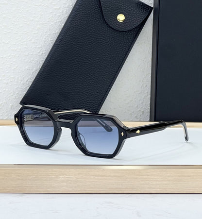 Cross-border JUDE Fashion Handmade Sunglasses Luxury Resort Trendy Version Hexagonal Square Anti-UV Sunglasses Unisex