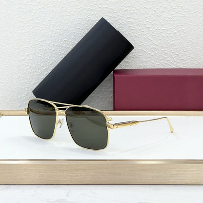 Cross-border CAR Fashion Light Luxury Metal Style Sunglasses Ins Vacation Square Tide Version Men's and Women's Outdoor Sunglasses UV-proof