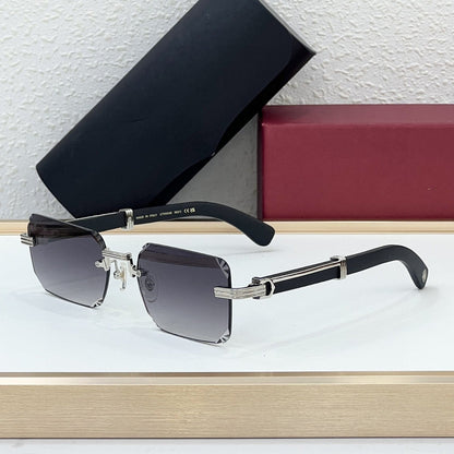 Cross-border CAR High-grade Wooden Frameless Sunglasses Men's High-end Sense European and American Fashion Big-name Sunglasses Women's UV Protection