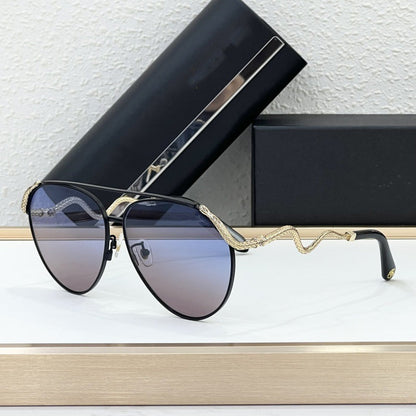 Cross-border European and American New Fashionable Versatile Metal Sunglasses Men's Driving UV Protection Sunglasses Women's High Sense