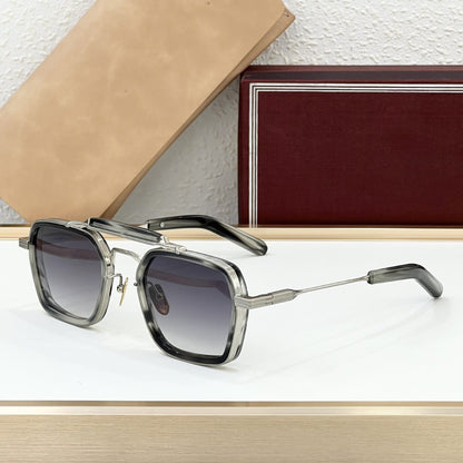 Cross-border JACQ Fashion Handmade Glasses Women's High-end Sense Big-name Sunglasses Men's UV-proof High-version Sunglasses Tide