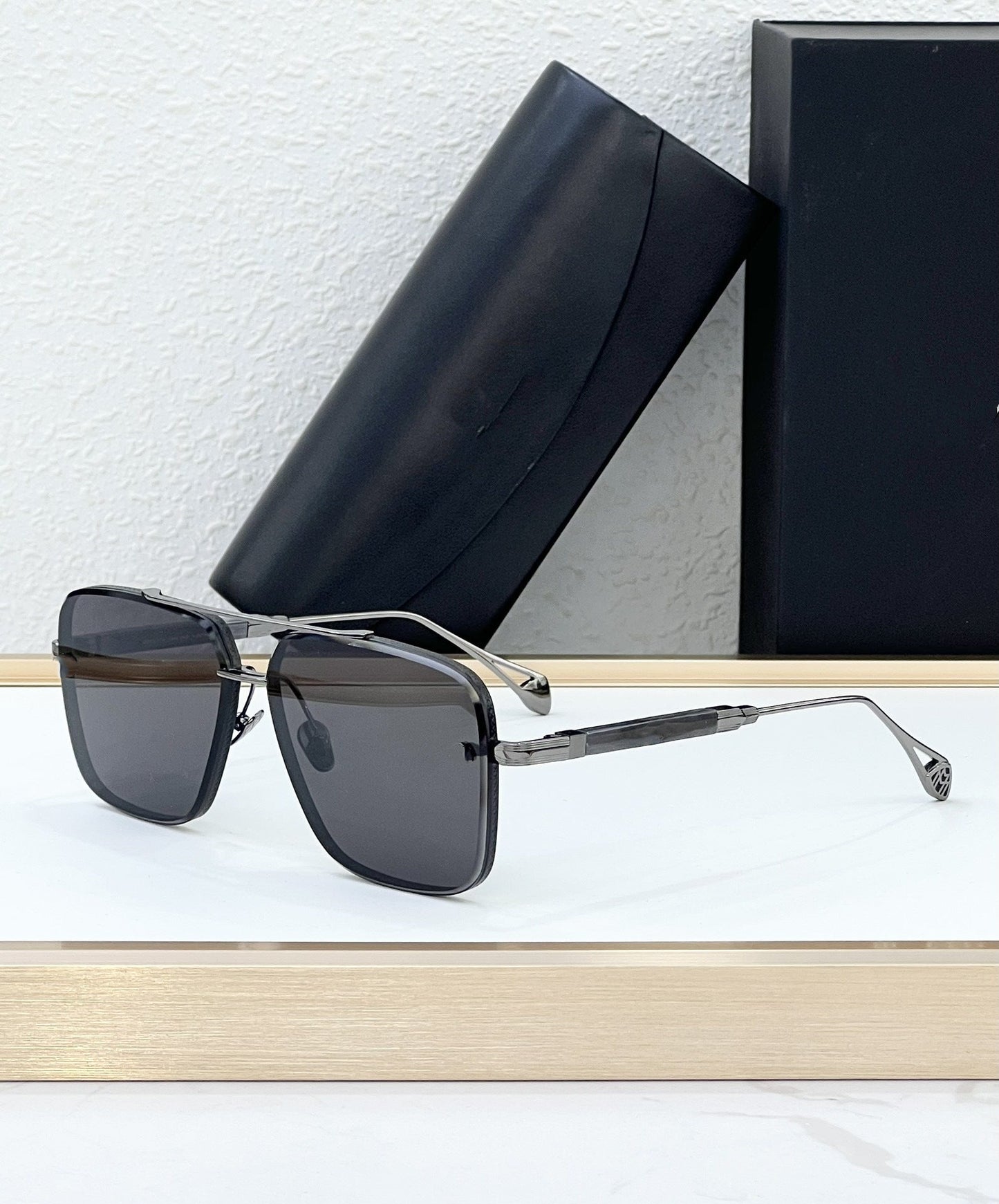 Cross-border New Personalized Metal Sunglasses UV-proof Sunglasses Men's Fashion Advanced Sense of Gradual Change Lenses Trend Women