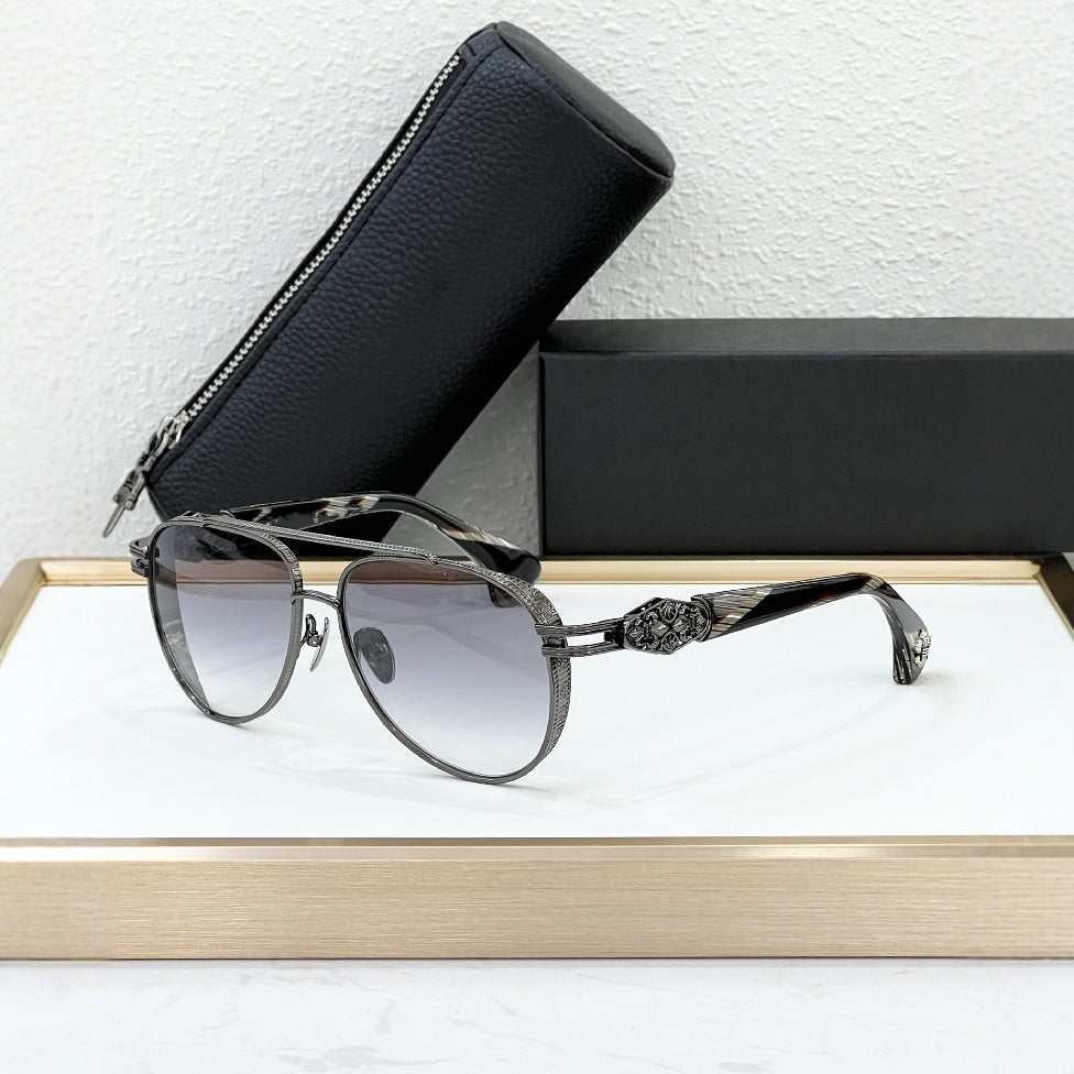 Croix Cross-border Titanium Edition Metal Sunglasses High-end Luxury Sunglasses Men's Party Street Shooting Cool Trend CH8308