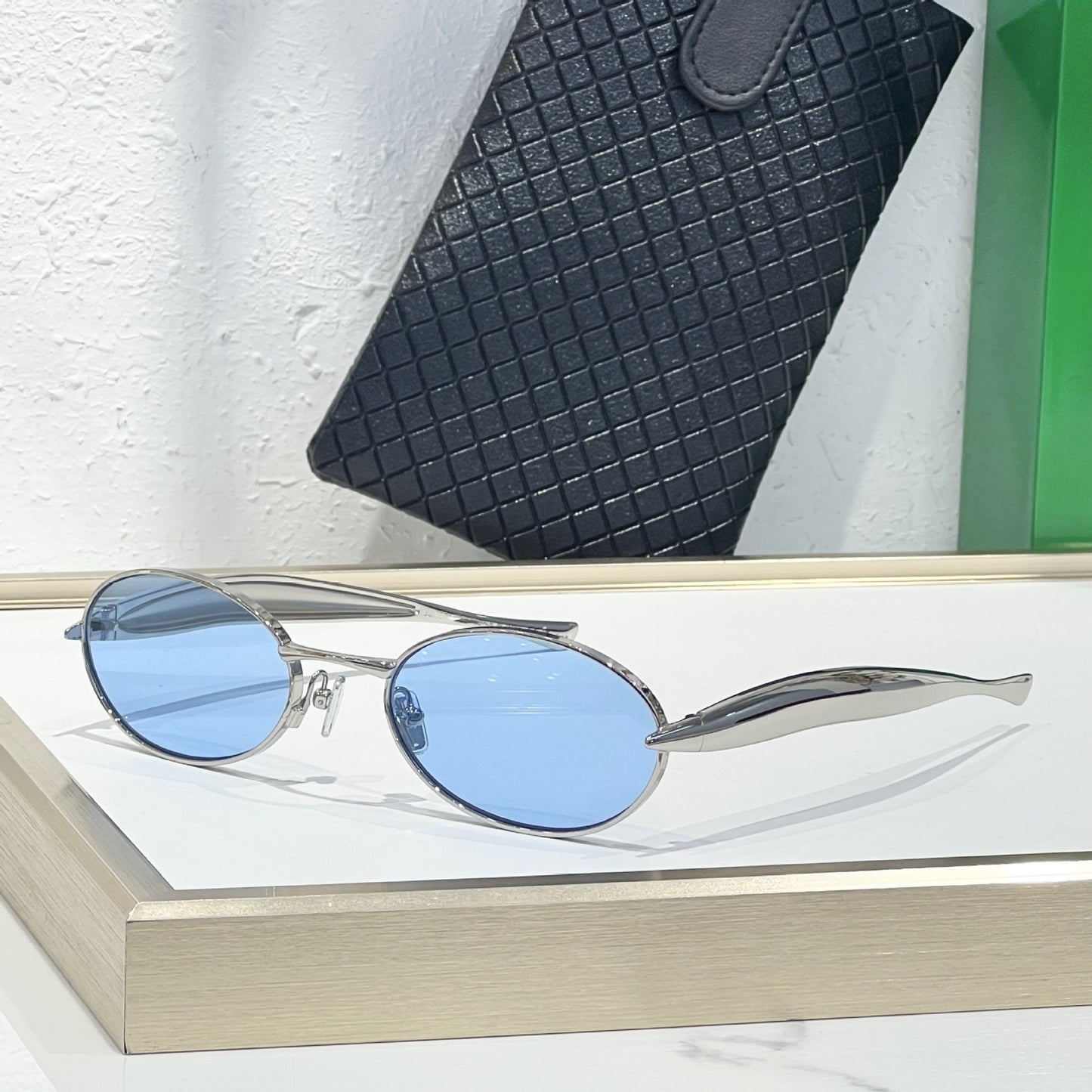 Cross-border European and American Sardines Metal Sunglasses Men's High-end Fashion Glasses Big-name Sunglasses Women's UV Protection