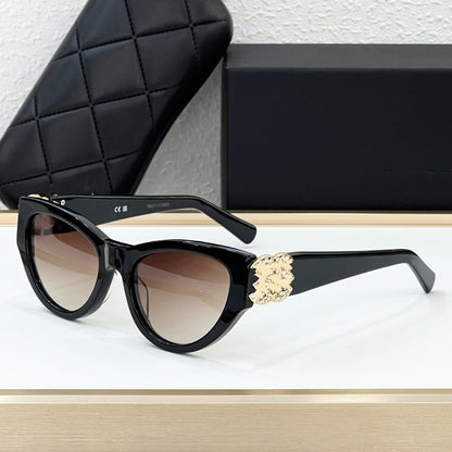 Cross-border 6990 Xiaoxiangfeng Sunglasses Women's High-end Fashion Cat Eye Sunglasses High Version Sunshades UV Protection