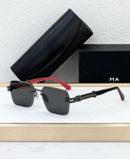 Cross-border New Sunglasses Hot-selling MAY Fashion Luxury Frameless Sunglasses Men's and Women's High Version UV Protection