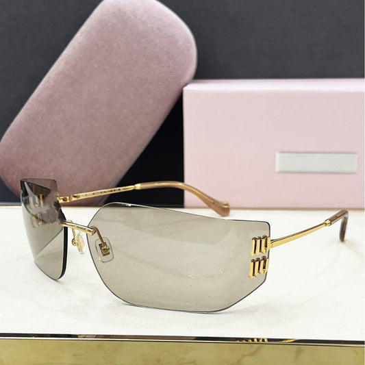 Big-name Miujia 54y Sunglasses Women's High-end Sense Zhang Yuanying, The Same Borderless Sunglasses, UV Protection and Eye Protection