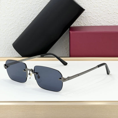 Cross-border CART New Frameless Sunglasses Men's High-end Square Glasses Fashionable Big-name Sunglasses Women's UV Protection