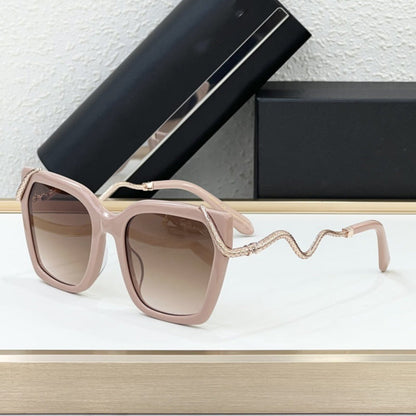 Cross-border SRC034M New Large-frame Sunglasses Women's High-end Fashion Retro Style Big-name Sunglasses UV Protection