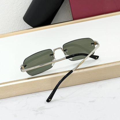 Cross-border CART New Frameless Sunglasses Men's High-end Square Glasses Fashionable Big-name Sunglasses Women's UV Protection