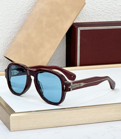 Cross-border JACQ Turquoise Japanese Handmade Glasses Fashion Sunglasses Men's High-end Sunglasses Women's UV Protection