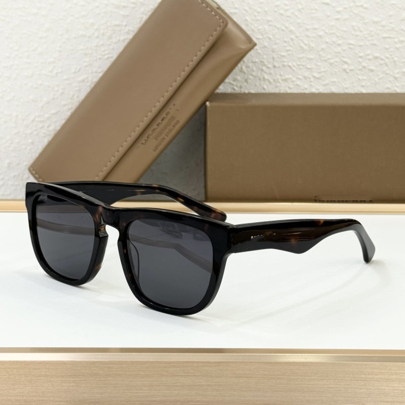 Cross-border Exclusive Supply of European and American Style Ins Personalized Sunglasses Women's High-end Plate Fashion Sunglasses Trendy Men UV Protection