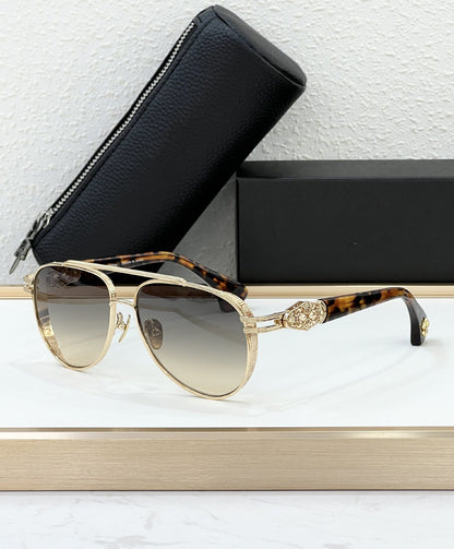 Croix Cross-border High-end Titanium Version Metal Box Luxury Sunglasses Party Street Shooting Cool Sunglasses CH8308