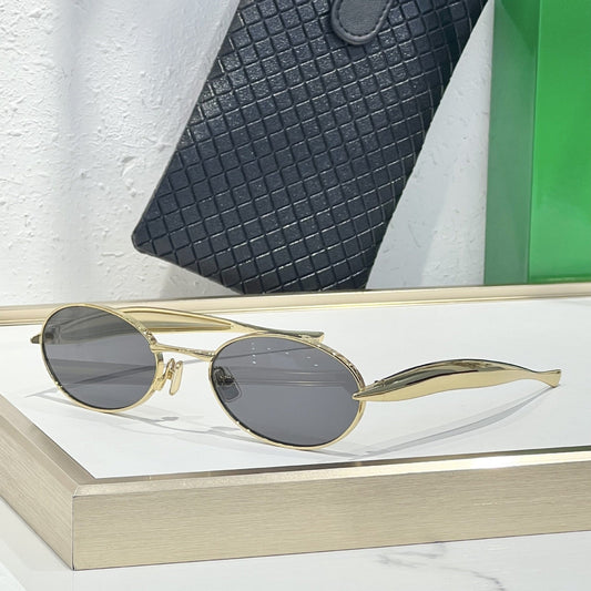 Cross-border European and American Sardines Metal Sunglasses Men's High-end Fashion Glasses Big-name Sunglasses Women's UV Protection