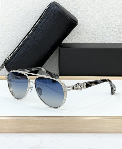 Croix Cross-border High-end Titanium Version Metal Box Luxury Sunglasses Party Street Shooting Cool Sunglasses CH8308