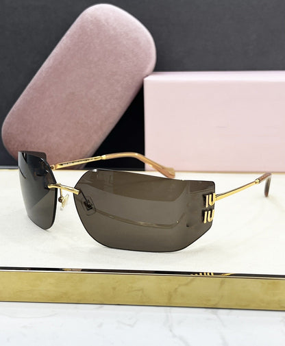 Big-name Miujia 54y Sunglasses Women's High-end Sense Zhang Yuanying, The Same Borderless Sunglasses, UV Protection and Eye Protection