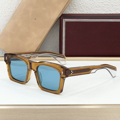 Cross-border JACQ New Fashion Box Sunglasses Men's High-end Sense Retro Versatile Sunscreen Sunglasses Women's UV Protection