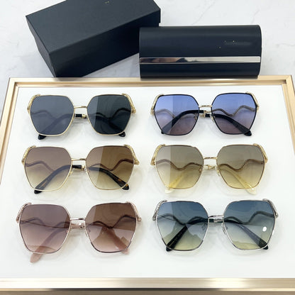 Cross-border European and American New SRC035M Metal Sunglasses Men's High-end UV-proof Sunglasses Women's High-end Sense