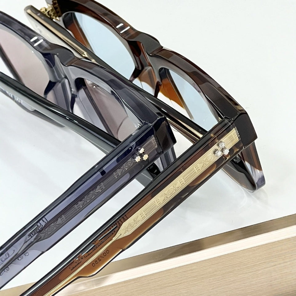 Cross-border JACQ New Fashion Box Sunglasses Men's High-end Sense Retro Versatile Sunscreen Sunglasses Women's UV Protection