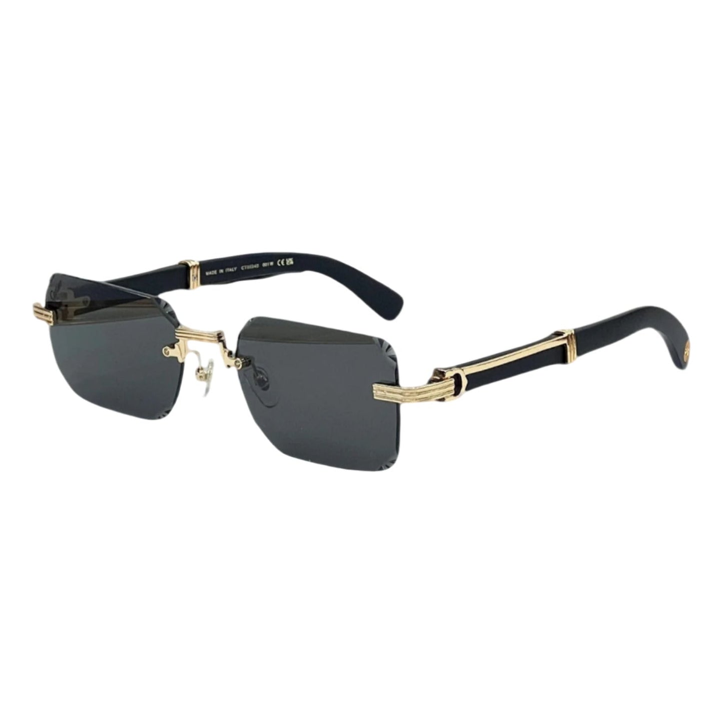 Cross-border CAR High-grade Wooden Frameless Sunglasses Men's High-end Sense European and American Fashion Big-name Sunglasses Women's UV Protection